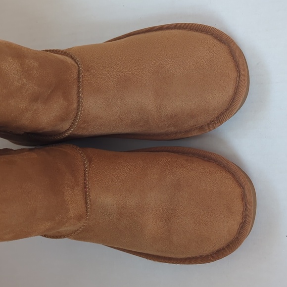 Arizona Jean Co. Stellar Faux Fur Lined Faux Suede Boots 9M Tan Cognac - Picture 15 of 16